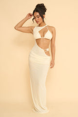 TERESA COVER UP DRESS-VANILLA