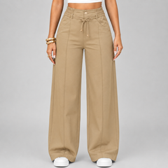 ⚡New Summer Drawstring High Waist Wide Leg Pants