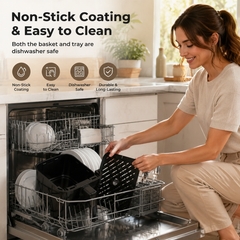 4-in-1 Air Fryer 3QT with Roast & Dehydrate Functions
