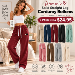 🔥Women’s Straight-Leg Corduroy Pants ✨