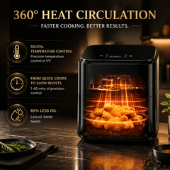 4-in-1 Air Fryer 3QT with Roast & Dehydrate Functions