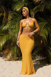 LEYLA SKIRT-YELLOW