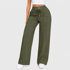 ⚡New Summer Drawstring High Waist Wide Leg Pants
