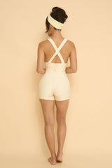 MARIANA SWIM ROMPER-VANILLA