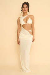 TERESA COVER UP DRESS-VANILLA